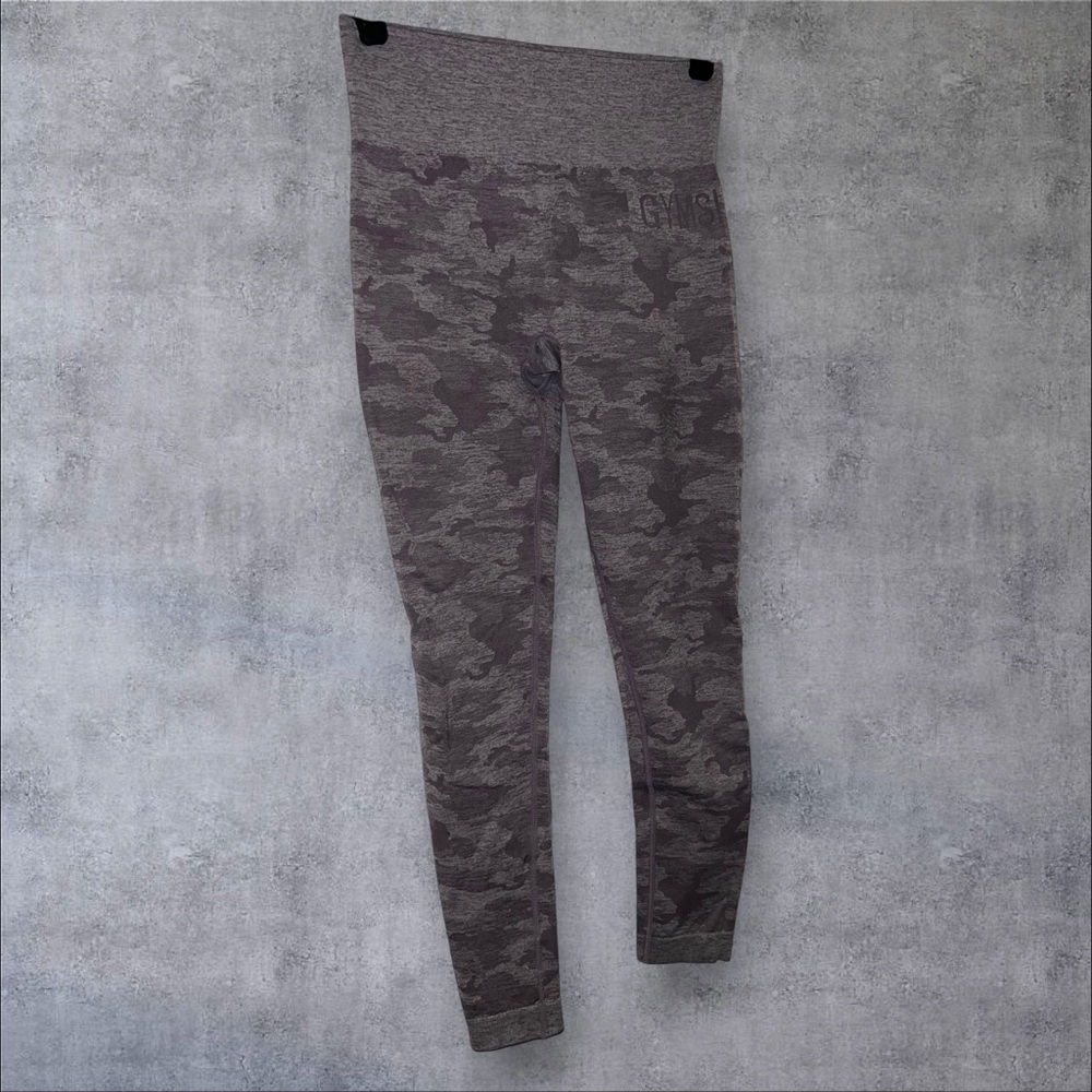 Gymshark Gray Camouflage Leggings‎ - Picture 2 of 5